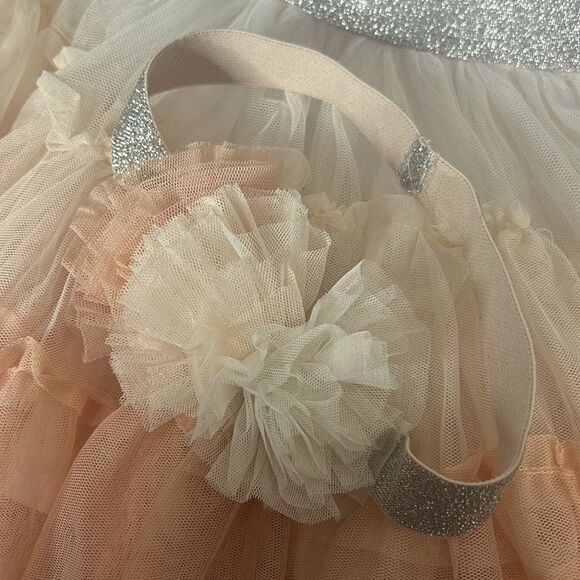 4pc Cynthia Rowley 5T Girls Dusty Pink Unicorn Outfit ~ 2 Headbands - Picture 2 of 5